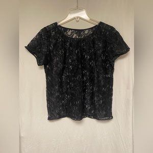 American Apparel Lace See Through Top